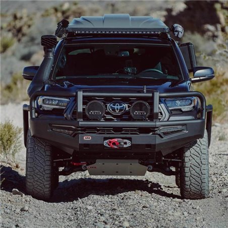 ARB 16-23 Toyota Tacoma Summit MKII Bumper Kit w/ LED Fog Lights & Winch Install Kit - Black