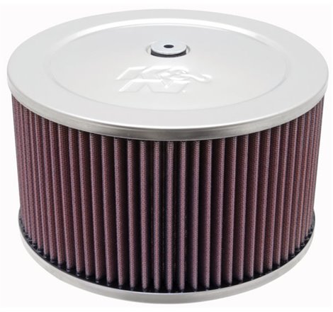 K&N Round Air Filter Assembly 5.125 in FLG / 9in OD / 6.375 in H w/ Vent