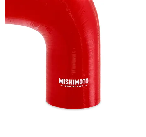 Mishimoto Silicone Reducer Coupler 90 Degree 3.5in to 4in - Red