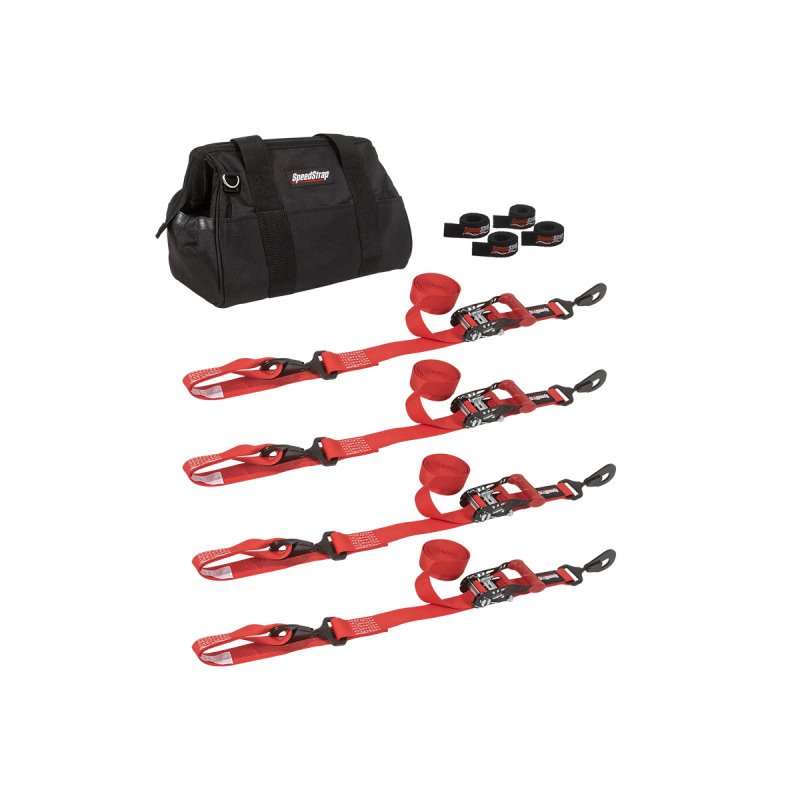 SpeedStrap 1 1/2In UTV Tie-Down Kit - Red