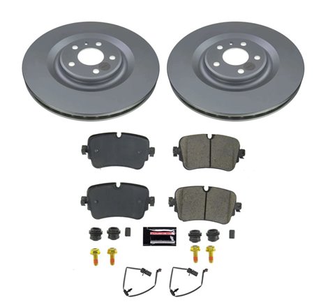 Power Stop 19-20 Audi A8 Quattro Rear Z23 Coated Brake Kit