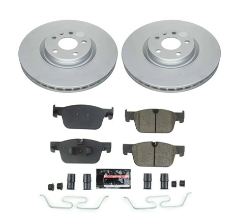 Power Stop 19-21 Volvo S60 Front Z23 Coated Brake Kit