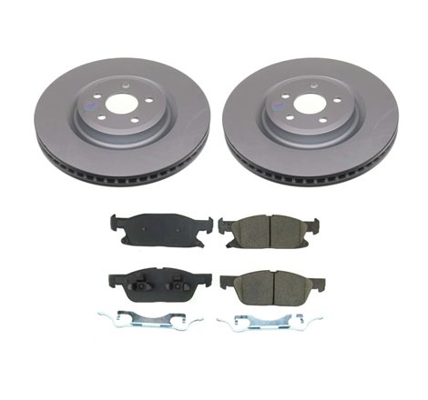 Power Stop 19-22 Ford Edge Front Z17 Coated Brake Kit