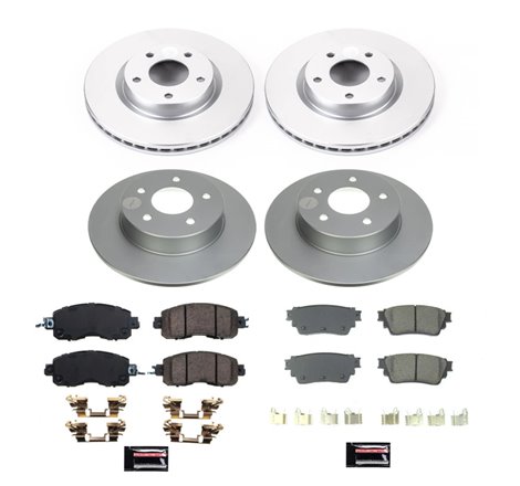 Power Stop 19-22 Nissan Altima Front & Rear Z17 Coated Brake Kit