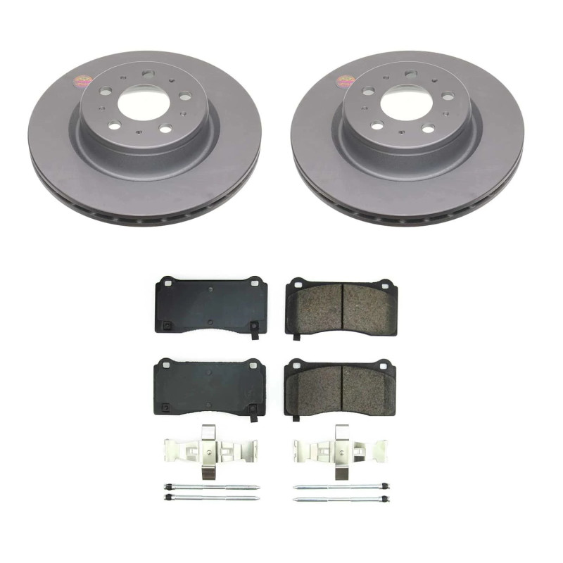 Power Stop 17-21 Tesla 3 Front Z17 Coated Brake Kit