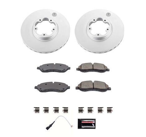 Power Stop 20-22 Ford Transit-350 HD Front Z17 Coated Brake Kit