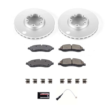 Power Stop 20-21 Ford Transit-150 Front Z17 Coated Brake Kit