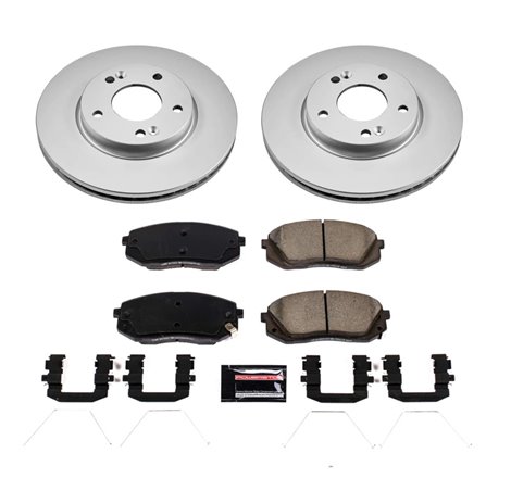 Power Stop 2022 Hyundai Kona Front Z17 Coated Brake Kit