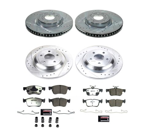 Power Stop 21-22 Ford Bronco Sport Front & Rear Z36 Truck & Tow Brake Kit