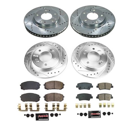 Power Stop 21-22 Hyundai Elantra Front & Rear Z23 Evolution Brake Kit