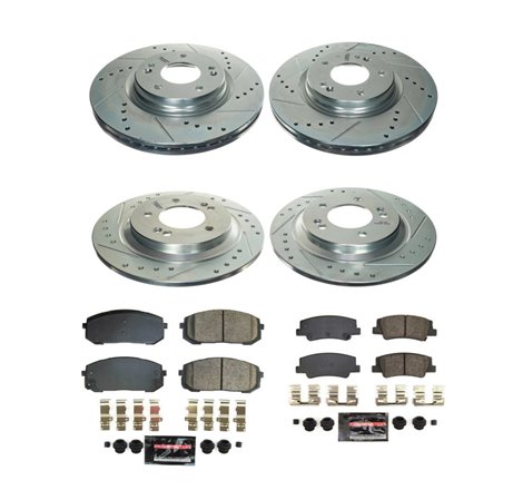 Power Stop 20-22 Hyundai Sonata Front & Rear Z23 Evolution Brake Kit