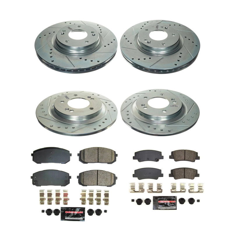 Power Stop 20-22 Hyundai Sonata Front & Rear Z23 Evolution Brake Kit