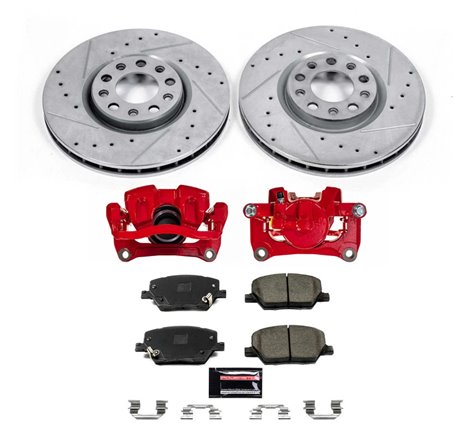 Power Stop 16-18 Fiat 500X Front Z23 Evolution Kit w/Calipers