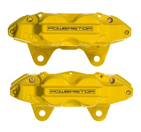 Power Stop 16-22 Lexus GX460 Front Yellow Caliper w/o Brackets (Pair)