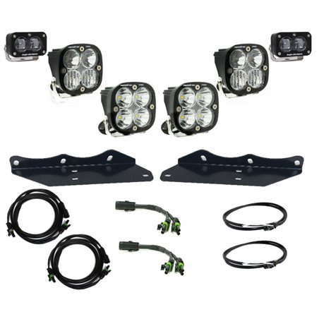 Baja Designs 17-20 Ford F-150 Raptor S2 SAE Pro Fog Pocket Kit - Clear