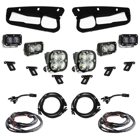 Baja Designs 21-22 Ford Bronco w/Steel Bumper S2 SAE Pro Fog Pocket Light Kit - Clear