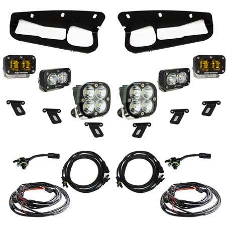 Baja Designs 21-22 Ford Bronco w/Steel Bumper S2 SAE Pro Fog Pocket Light Kit - Amber