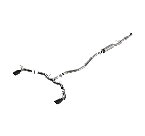 Borla 2023 Integra/22-23 Civic Si 1.5L 4 CYL. MT FWD 4DR 2.50in S-Type Catback Exhaust Black Chrome