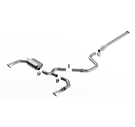 Borla 22-23 Hyundai Elantra N 2.0L 4 CYL. Turbo AT/MT ATAK Catback Exhaust Bright Chrome