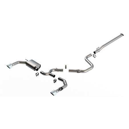 Borla 22-23 Hyundai Elantra N 2.0L 4 CYL. Turbo AT/MT ATAK Catback Exhaust Bright Chrome