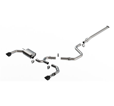 Borla 22-23 Hyundai Elantra N 2.0L 4 CYL. Turbo AT/MT ATAK Catback Exhaust Black Chrome