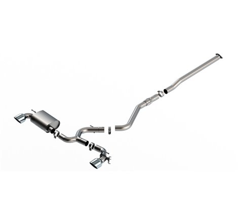 Borla 22-23 Hyundai Kona N 2.0L 4 CYL. Turbo AT/MT ATAK Catback Exhaust Bright Chrome