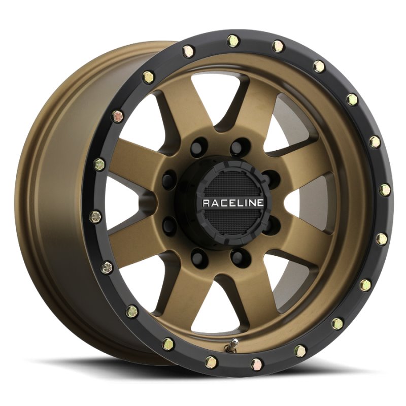 Raceline 935BZ Defender 16x8in / 6x139.7 BP / 0mm Offset / 107.95mm Bore - Bronze Wheel