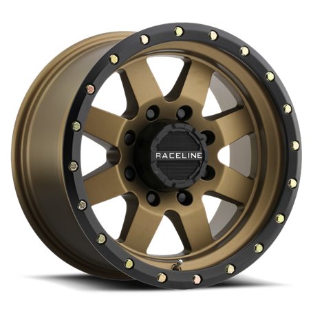 Raceline 935BZ Defender 16x8in / 6x139.7 BP / 0mm Offset / 107.95mm Bore - Bronze Wheel