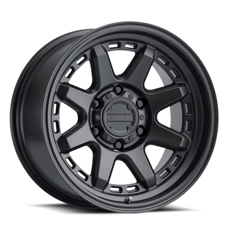 Raceline 947B Scout 17x9in / 6x139.7 BP / -12mm Offset / 106.1mm Bore - Satin Black Wheel