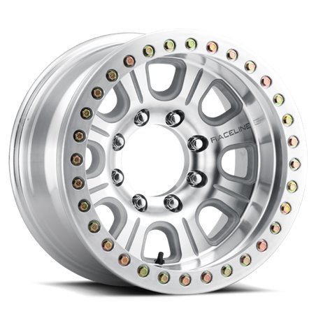 Raceline RT233 Monster 17x9.5in / 6x139.7 BP / -32mm Offset / 107.95mm Bore- Machined Beadlock Wheel