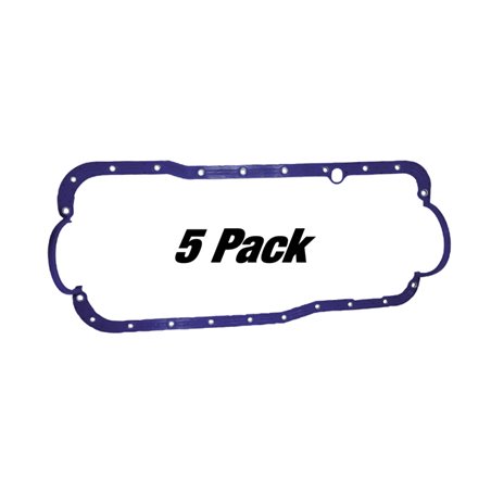 Moroso Ford 351W Late Model Oil Pan Gasket - One Piece - Reinforced Steel (5 Pack)