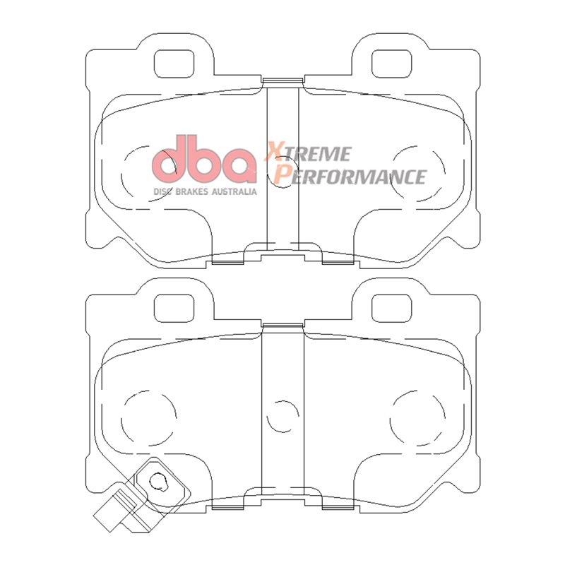 DBA 2009+ Nissan 370Z XP Extreme Performance Rear Brake Pads