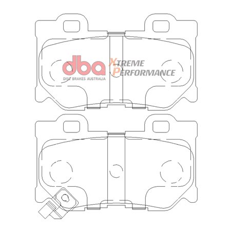 DBA 2009+ Nissan 370Z XP Extreme Performance Rear Brake Pads