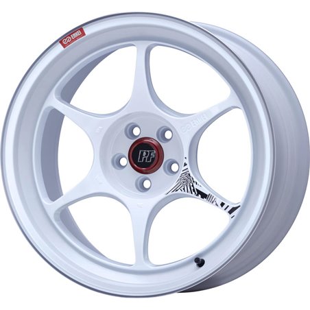 Enkei PF06 18x10.5 5x114.3 45mm Offset 75mm Bore White Machined Wheel