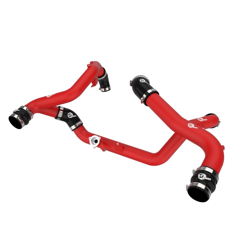 aFe 20-23 Ford Explorer ST V6 3.0L (tt) BladeRunner Aluminum Hot and Cold Charge Pipe Kit - Red