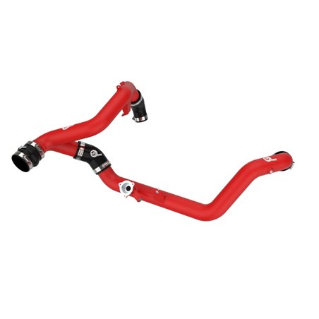 aFe Bladerunner 2-1/4 IN Aluminum Hot Charge Pipe Black 20-23 Ford Explorer/Explorer ST - Red