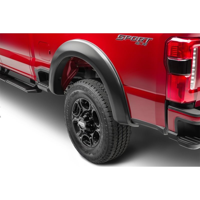 Bushwacker 23-24 Ford F-250/350 SuperDuty Extend-A-Fender Style Flares 2pc Rear - Black