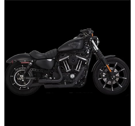 Vance & Hines HD Sportster 04-22 Mini Grenades Black PCX Full System Exhaust