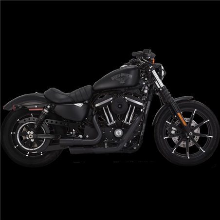 Vance & Hines HD Sportster 04-22 Mini Grenades Black PCX Full System Exhaust