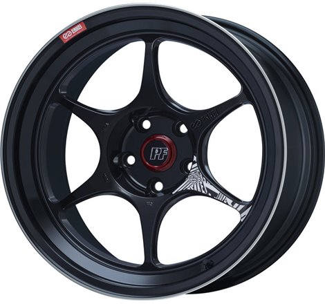 Enkei PF06 18x7.5 5x100 48 Offset 75mm Bore Black Machined Wheel