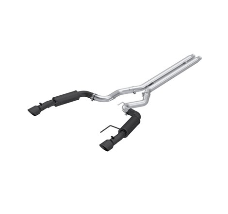 MBRP 2024Ford Mustang GT S650, 5.0 3in Cat-Back Dual Split Black-Coated Aluminized Steel