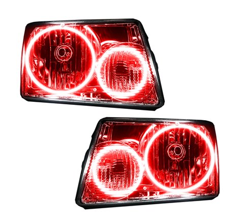 Oracle Lighting 01-11 Ford Ranger Pre-Assembled LED Halo Headlights -Red