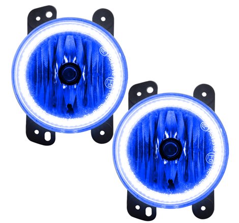 Oracle Lighting 07-09 Jeep Wrangler JK Pre-Assembled LED Halo Fog Lights -Blue