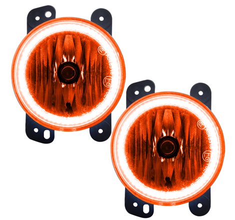 Oracle Lighting 07-09 Jeep Wrangler JK Pre-Assembled LED Halo Fog Lights -Amber