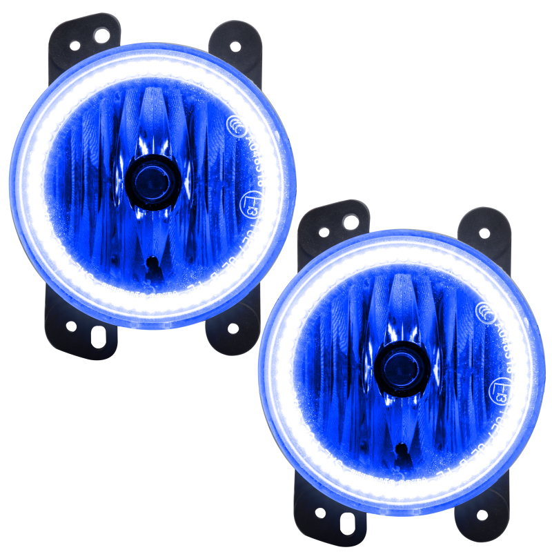 Oracle Lighting 10-15 Jeep Wrangler JK Pre-Assembled LED Halo Fog Lights -Blue