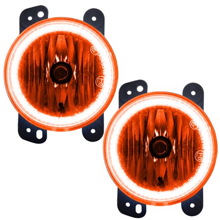 Oracle Lighting 10-15 Jeep Wrangler JK Pre-Assembled LED Halo Fog Lights -Amber