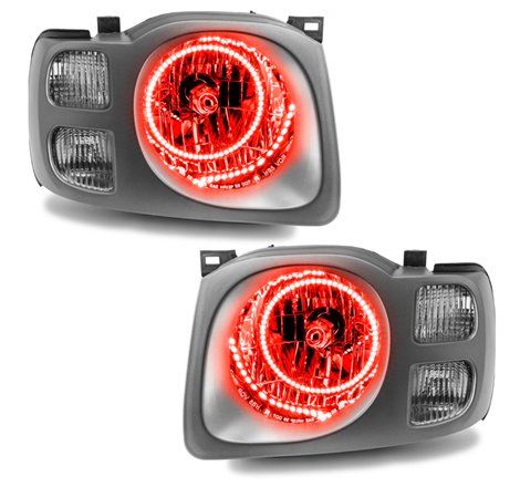 Oracle Lighting 02-04 Nissan Xterra SE Pre-Assembled LED Halo Headlights -Red