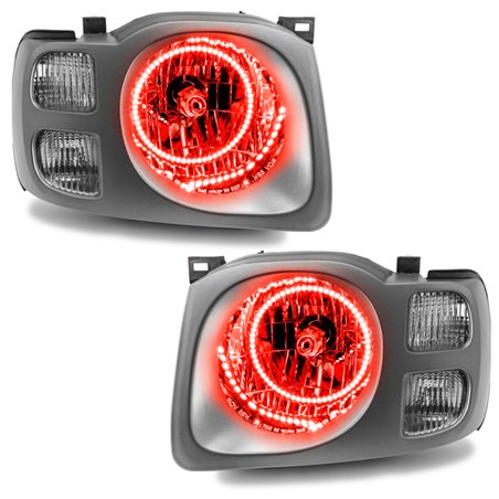 Oracle Lighting 02-04 Nissan Xterra SE Pre-Assembled LED Halo Headlights -Red