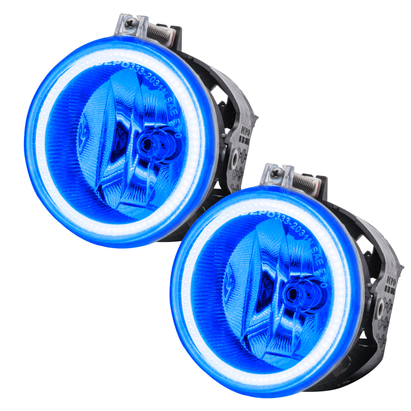 Oracle Lighting 11-16 Jeep Patriot Pre-Assembled LED Halo Fog Lights -Blue