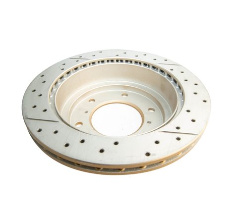 DBA 00-06 Mitsubishi Montero Rear Street Series Drilled & Slotted Rotor